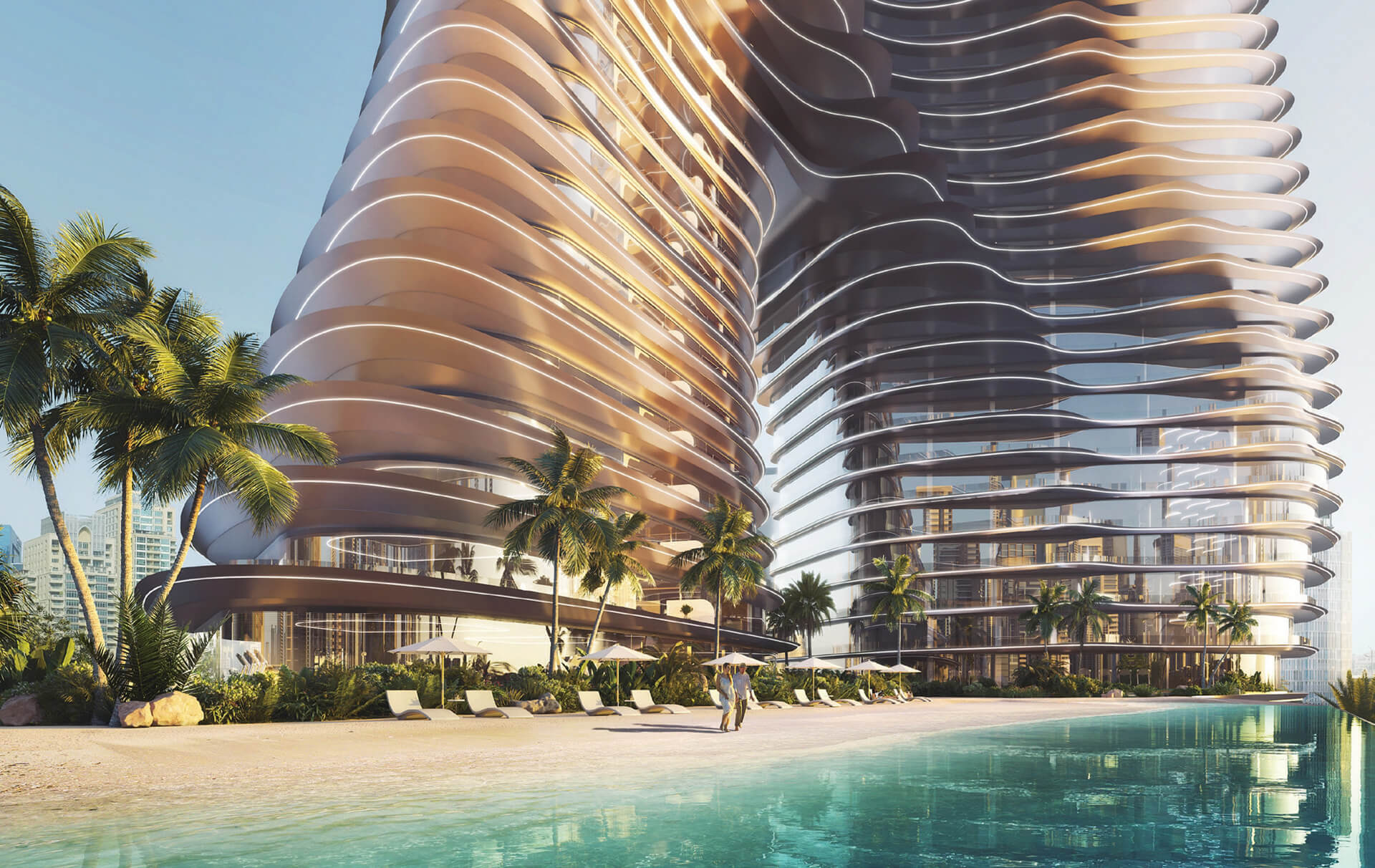 Благоустройство Bugatti Residences by Binghatti