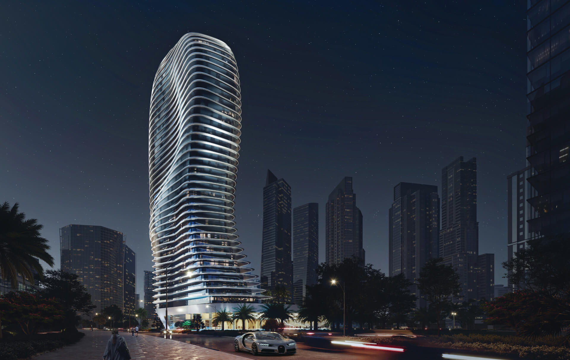 Расположение Bugatti Residences by Binghatti